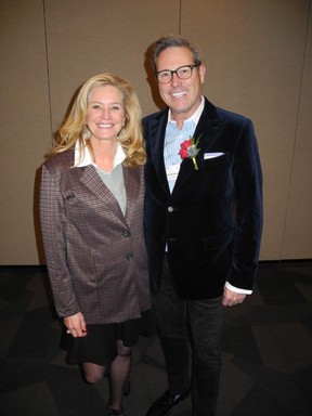 Award honoree Scott Hutcheson, co founder of Aspen Properties, and his wife Lesley Hutcheson.