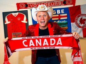 Calgary soccer fan Craig MacTavish on Nov. 5, ahead of his departure for the 2022 FIFA World Cup in Qatar.