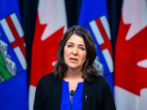 Columnist Chris Nelson says it's time to move on from Premier Danielle Smith's record as a columnist and radio host. In this file photo, the premier shares details on Tuesday, Nov. 29, 2022, of legislation to be introduced at the Alberta legislature in Edmonton.