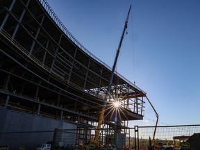 The expanded BMO Centre at Stampede Park will be joined by an adjacent hotel, with construction slated to begin in 2024.