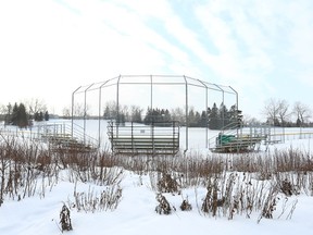 The baseball diamond area at Richmond Green is shown on Saturday, December 17, 2022 in southwest Calgary.