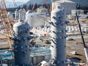 Construction continues at the LNG Canada site near Kitimat, BC