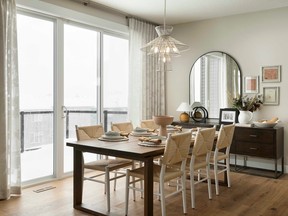 The dining area in the Ellsworth show home by Morrison Homes in Livingston.
