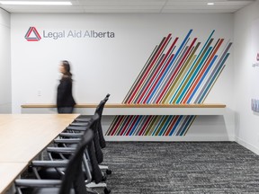 File art of Legal Aid Alberta offices.