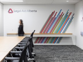 File art from Legal Aid Alberta offices.
