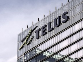 FILE PHOTO: A Telus Corp. building in Toronto.