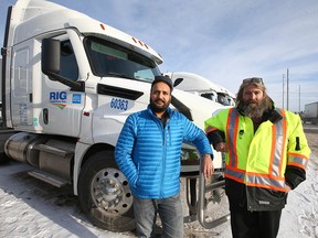 Harmeet Shoker, left, and Greg Wolfe with RIG Logistics.