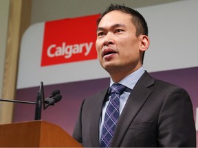 City of Calgary Assessor Eddie Lee speaks during an information session Wednesday.