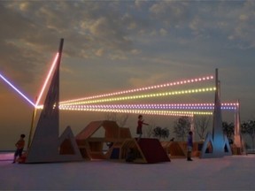 Chinook-ery, one of the winners of Calgary's Winter City Design Competition, to be displayed in February at Barb Scott Park in the Beltline.