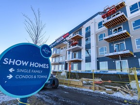 New condo construction in Seton was photographed on Tuesday, January 17, 2023.