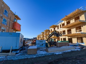 New apartment construction in Seton was photographed on Tuesday, January 17, 2023.