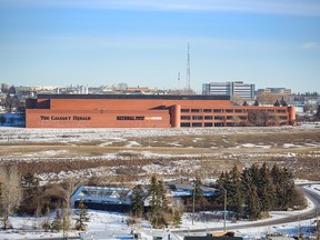 The Calgary Herald building, which was recently sold to U-Haul, was photographed on Wednesday, January 18, 2023.