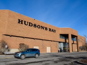 The Hudson's Bay store at Sunridge Mall was photographed on Wednesday, January 18, 2023. This will be home to the first location of the Zellers department store in Calgary.