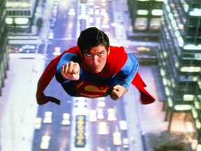 Christopher Reeve as Superman in the 1978 Warner Brothers film. Credit: Warner Bros