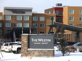 The Westin Calgary Airport is shown in Calgary on Tuesday, January 31, 2023.