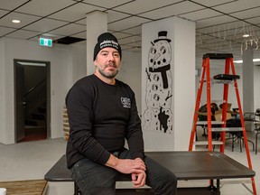 Big Winter Classic festival director Adrian Urlacher, photographed in the BIG Broken Basement, where the theft took place.