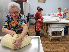 Local Jewish seniors prepare challah at the Paperny Family Jewish Community Centre on Monday, January 9, 2023. The traditional bread is to be used in the Fiddler on the Roof production about to start at the Jubilee Auditorium.