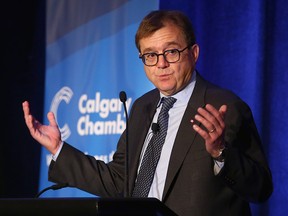 Jonathan Wilkinson, Minister of Natural Resources, speaks to the Calgary Chamber of Commerce on October 4, 2022.