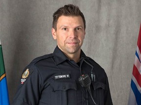 Const. Wade Tittemore was killed last Monday in avalanche near Kaslo, B.C. Photo supplied by the City of Nelson