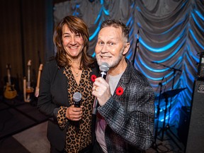 Jim Button, with his wife Tracey, at a Benevolent Artists National Coalition event in 2019.