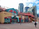 The Eau Claire Market shopping center in downtown Calgary is photographed on Thursday, January 19, 2023.  The building will be demolished in 2024 to make way for a future underground Green Line LRT station.