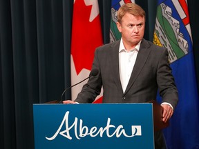 Tyler Shandro, Minister of Justice and Solicitor General, speaks to media at press conference where he outlined plans saying Alberta would be challenging the federal firearms confiscation program Monday, September 26, 2022.
