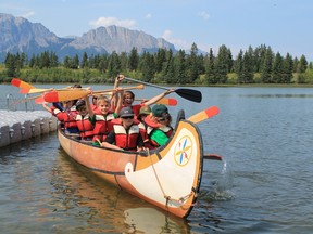 Young campers enjoy the outdoor benefits at Calgary YMCA's Camp Chief Hector in Kananaskis Country. The camp continues to update its facilities. Photo courtesy of Calgary YMCA