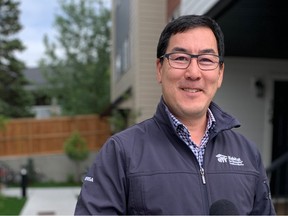 Gerrad Oishi, president and CEO of Habitat for Humanity Southern Alberta, is celebrating new builds in Calgary and Brooks.