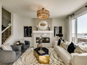 The great room in the Ashton show home by Sterling Homes in Hotchkiss.