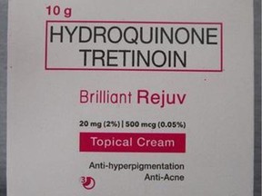 One of the beauty products recalled by Health Canada and seized from a warehouse in Calgary on Wednesday, January 25, because it poses serious health risks.