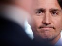 Prime Minister Justin Trudeau looks on during an interview in Ottawa on January 6, 2023. 