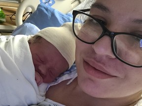 Calgary's first baby of 2023, Marcel Dubuc, was born at Rockyview Hospital on January 1 at 12:07 p.m.