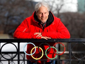 Ski legend Ken Read, seen at Olympic Plaza in Calgary on Thursday, February 9, 2023, reflects on the 35th anniversary of the 1988 Olympics.