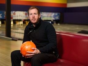 Adam West, general manager of YYC Bowling and Entertainment, poses for a portrait on Thursday, February 23, 2023.
