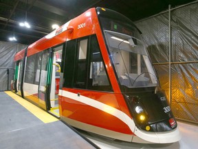 The Green Line LRT will bring a myriad of economic, transportation and environmental benefits to Calgary, while also addressing the city's needs in the future. Pictured is a mock-up of the new low-floor cars for the Green Line that are designed to enhance safety, be easy to board and be spacious to move around in.  Jim Wells/Postmedia