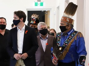 Canada's Prime Minister Justin Trudeau visits the Shingwauk Kinoomaage Gamig Centre of Excellence in Anishinaabe Education in Sault Ste. Marie, Ontario, Canada July 5, 2021.