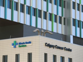 The exterior of the Calgary Cancer Centre located near the Foothills Hospital is shown in Calgary on Thursday, February 16, 2023.