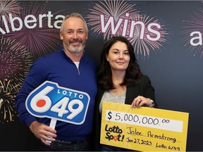 Jolee Armstrong, right, is planning on "having some fun in retirement" after winning $5 million in early January.