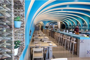 The bright, colourful interior of Milpa in Calgary’s Beltline. It serves creative Mexican dishes. Gavin Young/Postmedia