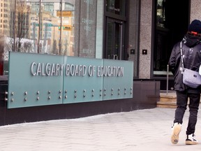 The Calgary Board of Education headquarters along 8th St. and 12 Ave. SW. Tuesday, January 25, 2022.