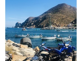 Cabo San Lucas' busy water highway, a mecca for water sports. Photo, Valerie Fortney