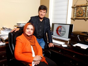 L-R, Dr. Fizza Rafiq and Dr. Zahid Rafiq have founded MD International, a local charity of physicians who trained abroad that helps foreign doctors navigate entering Canada's health system in Calgary on Thursday, February 9, 2023.