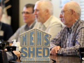 There are Mens Shed groups in Canada made up of mostly male retirees who get together for support and occasionally work on projects together, sharing skills and life stories. 
Postmedia files