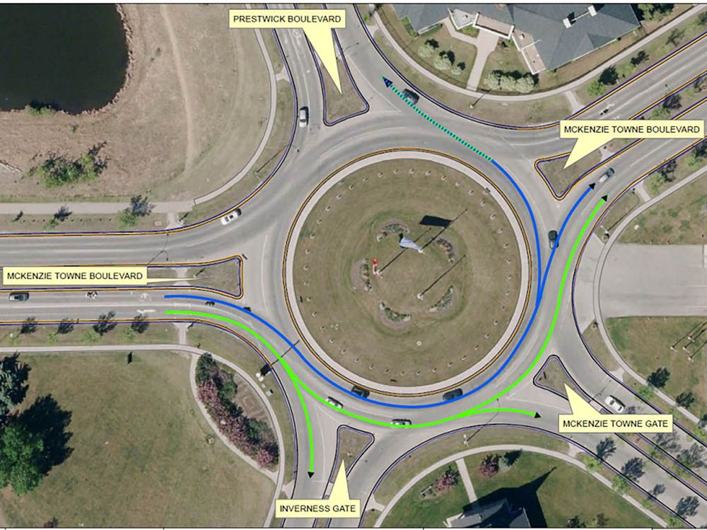 Councillor offers up map for 'notorious' McKenzie Towne roundabout ...