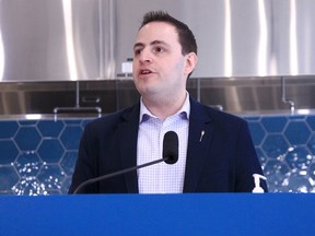 Demetrios Nicolaides, Minister of Advanced Education announces new funding for the John Ware Building. April 14, 2022. Brendan Miller/Postmedia