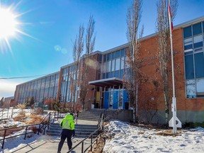 The Calgary Board of Education is investigating a video of someone burning a Pride flag outside Senator Patrick Burns School.