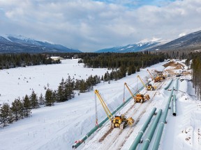 Trans Mountain Pipeline extension project construction