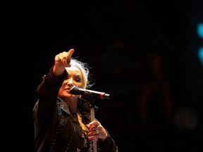 Country artist Tanya Tucker, pictured here performing at the main stage during the 2022 Country Thunder festival in Craven, Sask., will be headlining the 2023 Calgary Folk Music Festival.  KAYLE NEIS / Regina Leader-Post