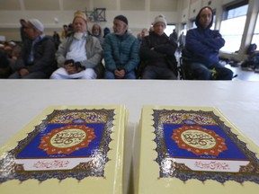 Calgarians gather at the Genesis Centre in northeast Calgary during the Friday prayers on the first Friday of Ramadan on Friday, March 24, 2023. Jim Wells/Postmedia