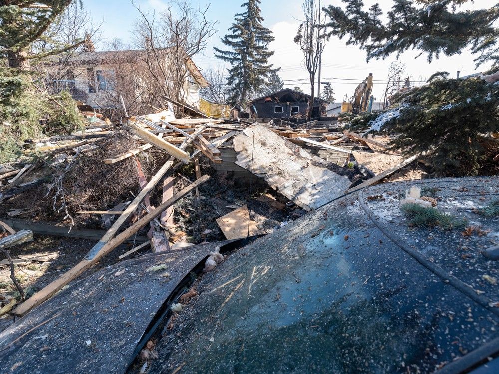 Photos Debris, shattered windows on display two days after Calgary